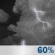 Sunday Night: Slight Chance Showers And Thunderstorms then Showers And Thunderstorms Likely