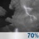 Sunday Night: Chance Showers And Thunderstorms then Showers And Thunderstorms Likely